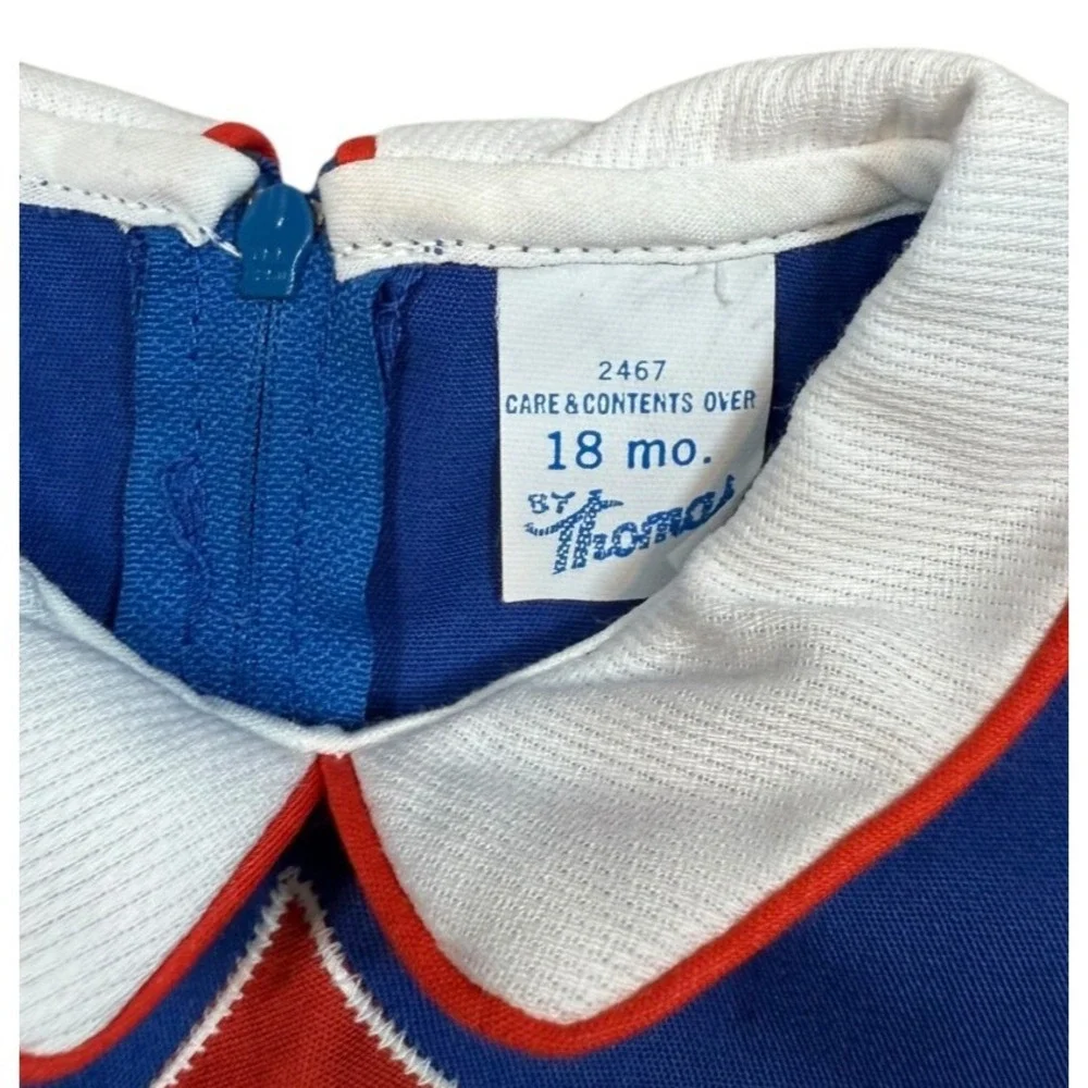 Vintage By Thomas Kids' Blue Collared Castle Longall One Piece 18 Month NWT